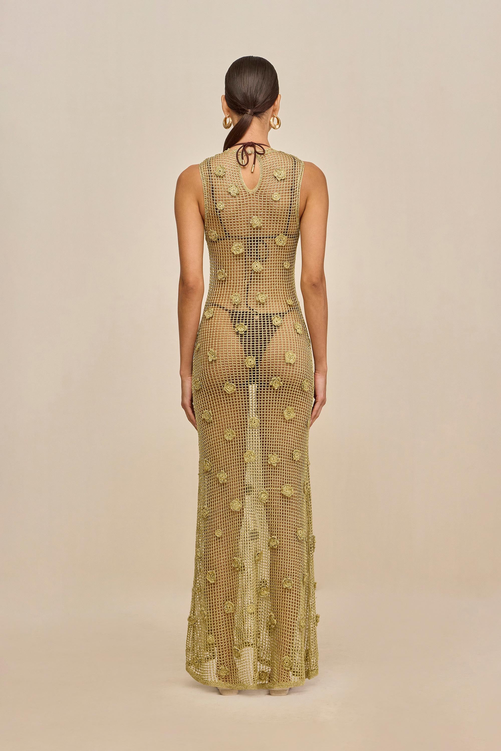 VERMEER DRESS - GOLD