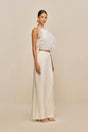 KORA PANT - OFF WHITE SILK
