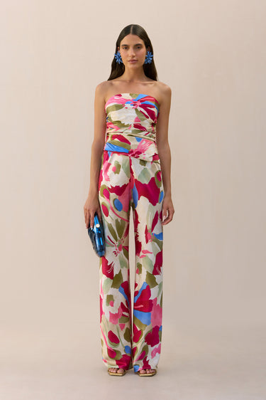 STACIE PANT - FLORAL ROSETTE | STACIE PANT - FLORAL ROSETTE