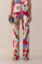 STACIE PANT - FLORAL ROSETTE