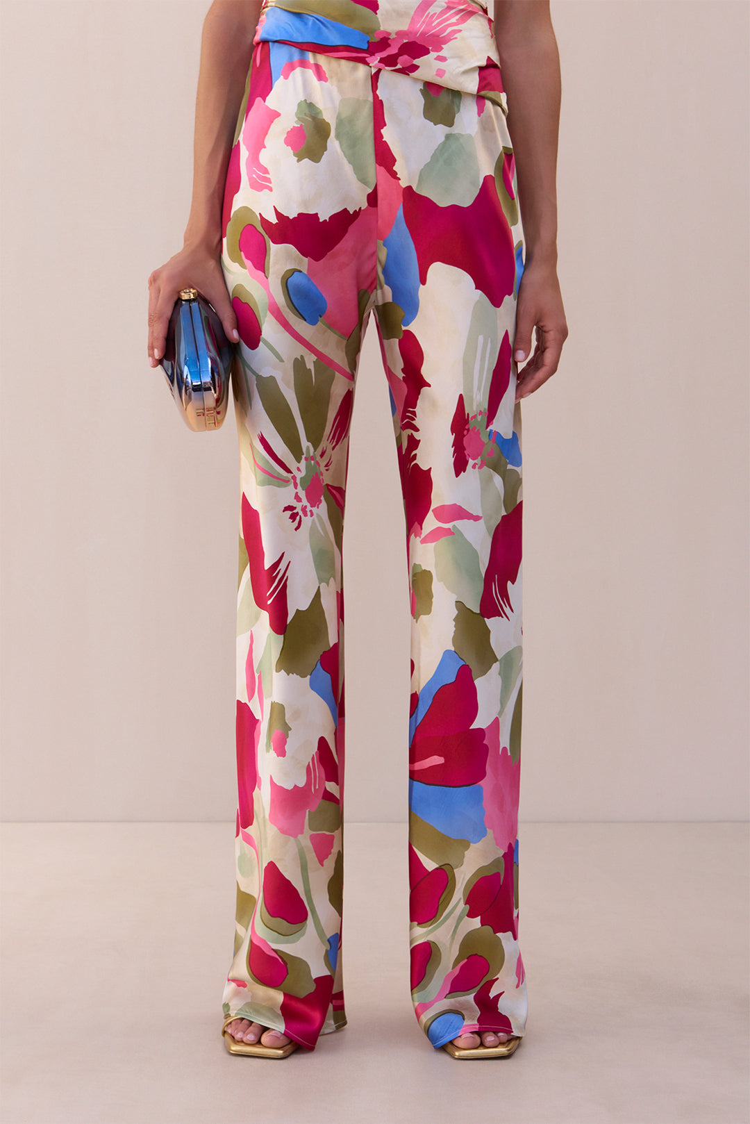 STACIE PANT - FLORAL ROSETTE