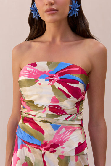 KRISHA TOP - FLORAL ROSETTE | KRISHA TOP - FLORAL ROSETTE