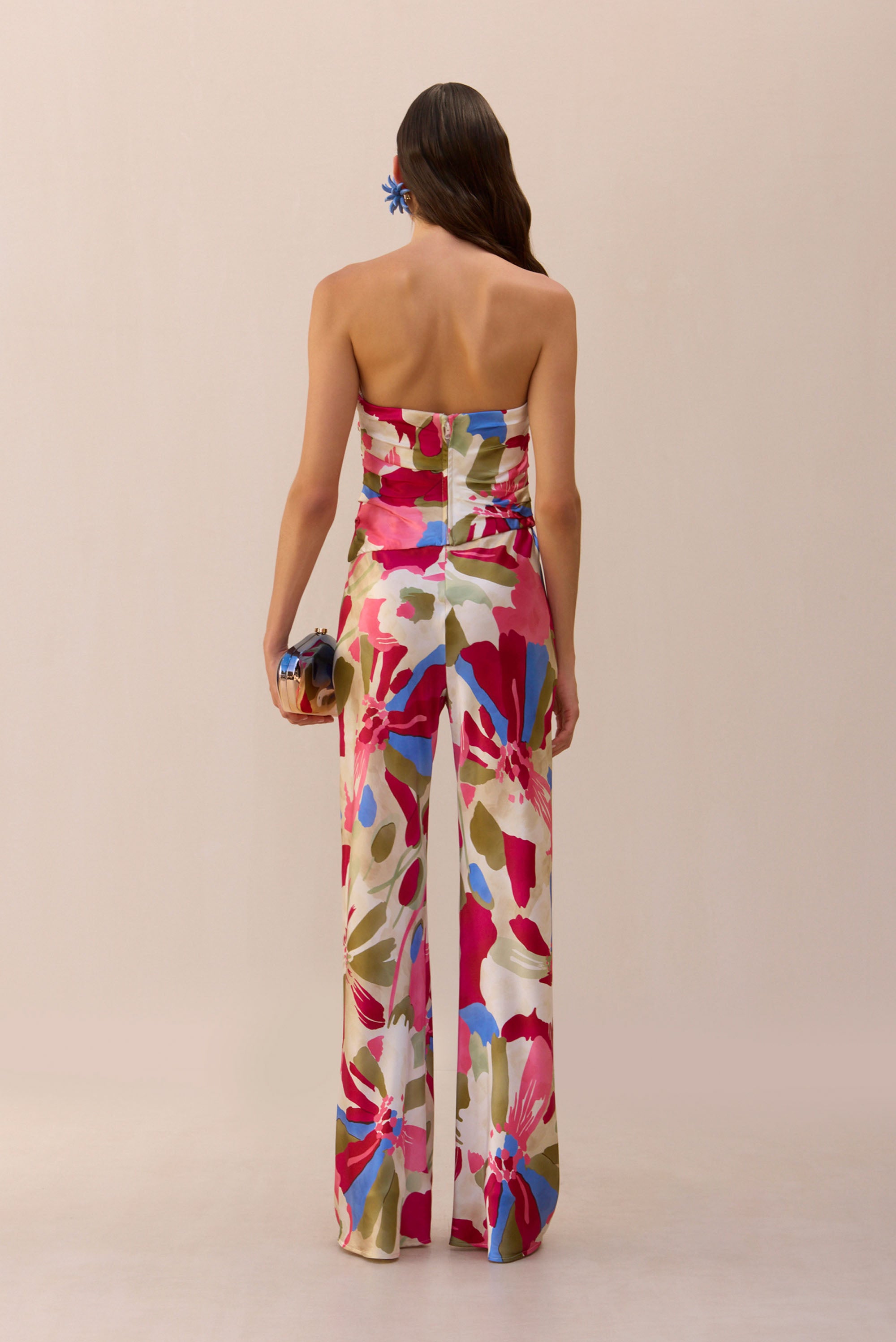 STACIE PANT - FLORAL ROSETTE