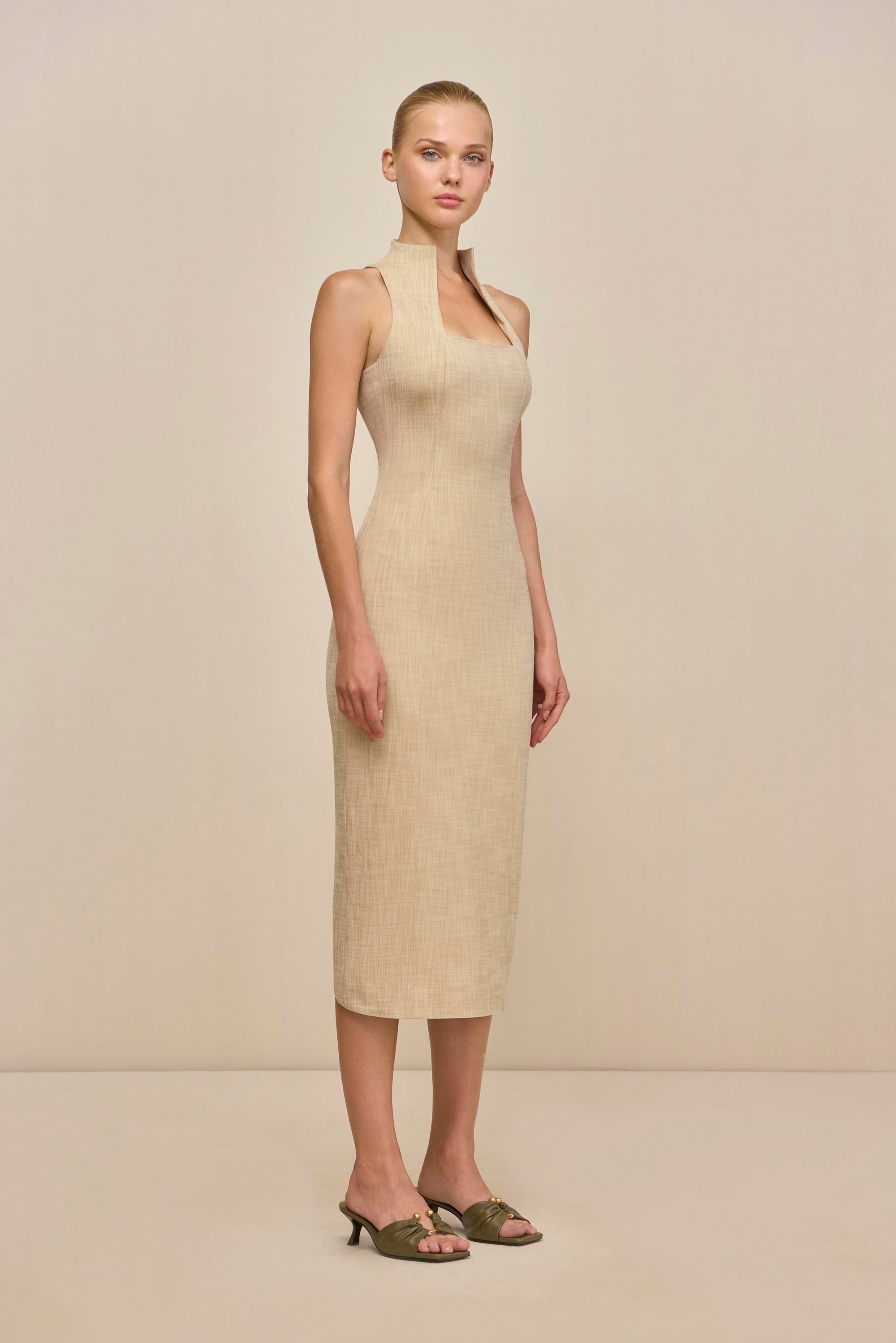 RITA DRESS - ECRU