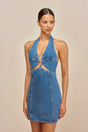 RUMI DRESS - MEDIUM STONE WASH