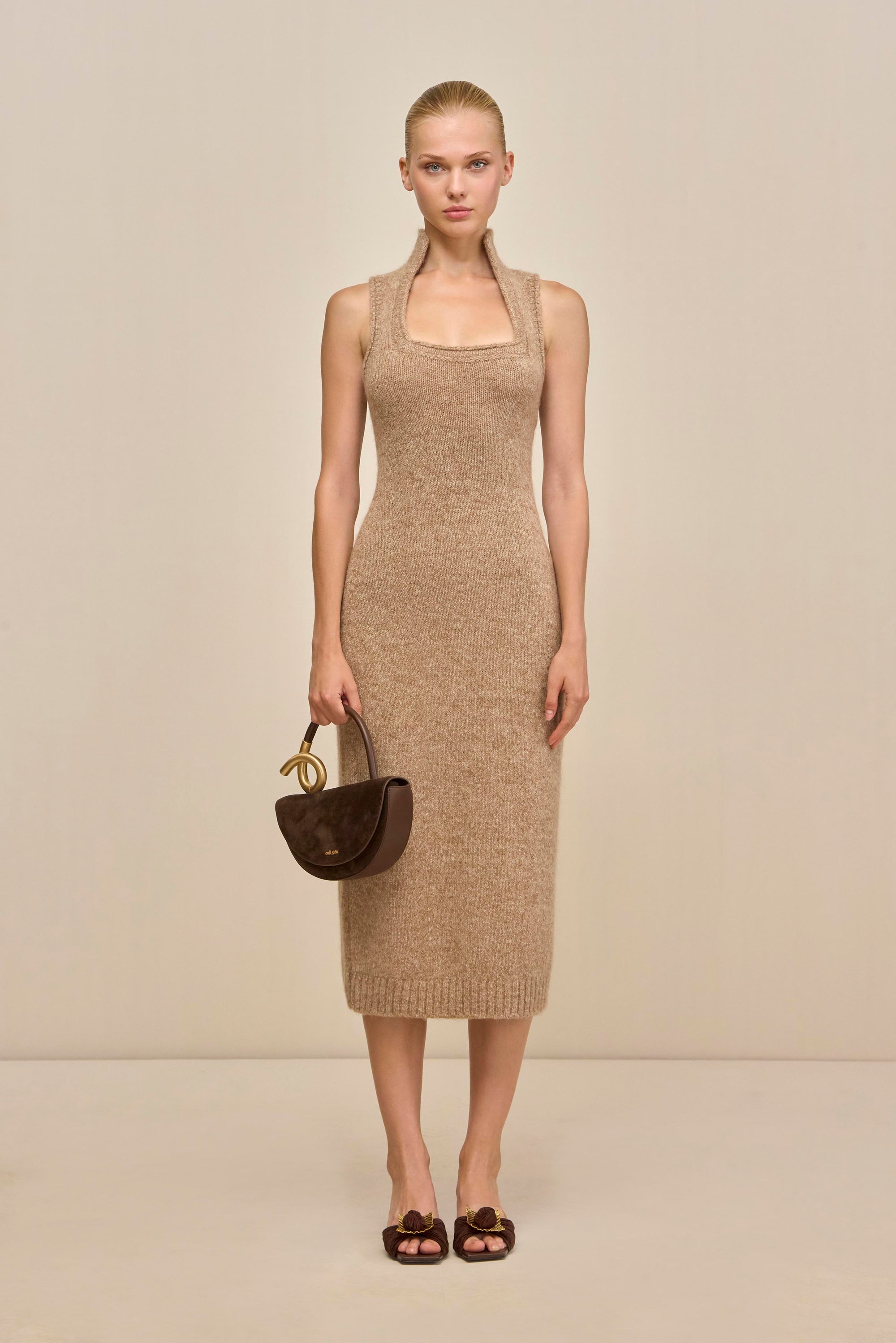 CASEY KNIT DRESS - BEACH MELANGE
