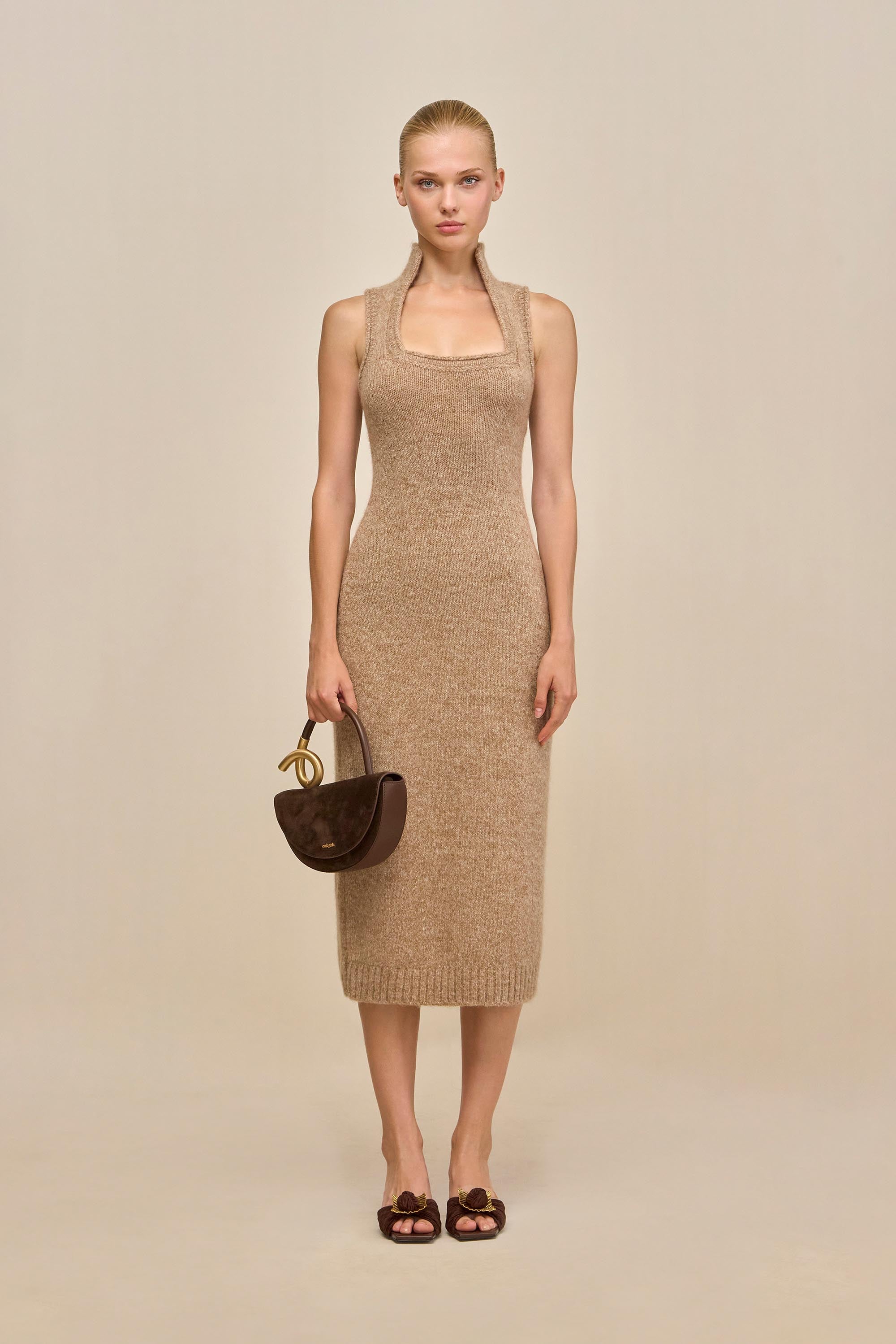 CASEY KNIT DRESS - BEACH MELANGE