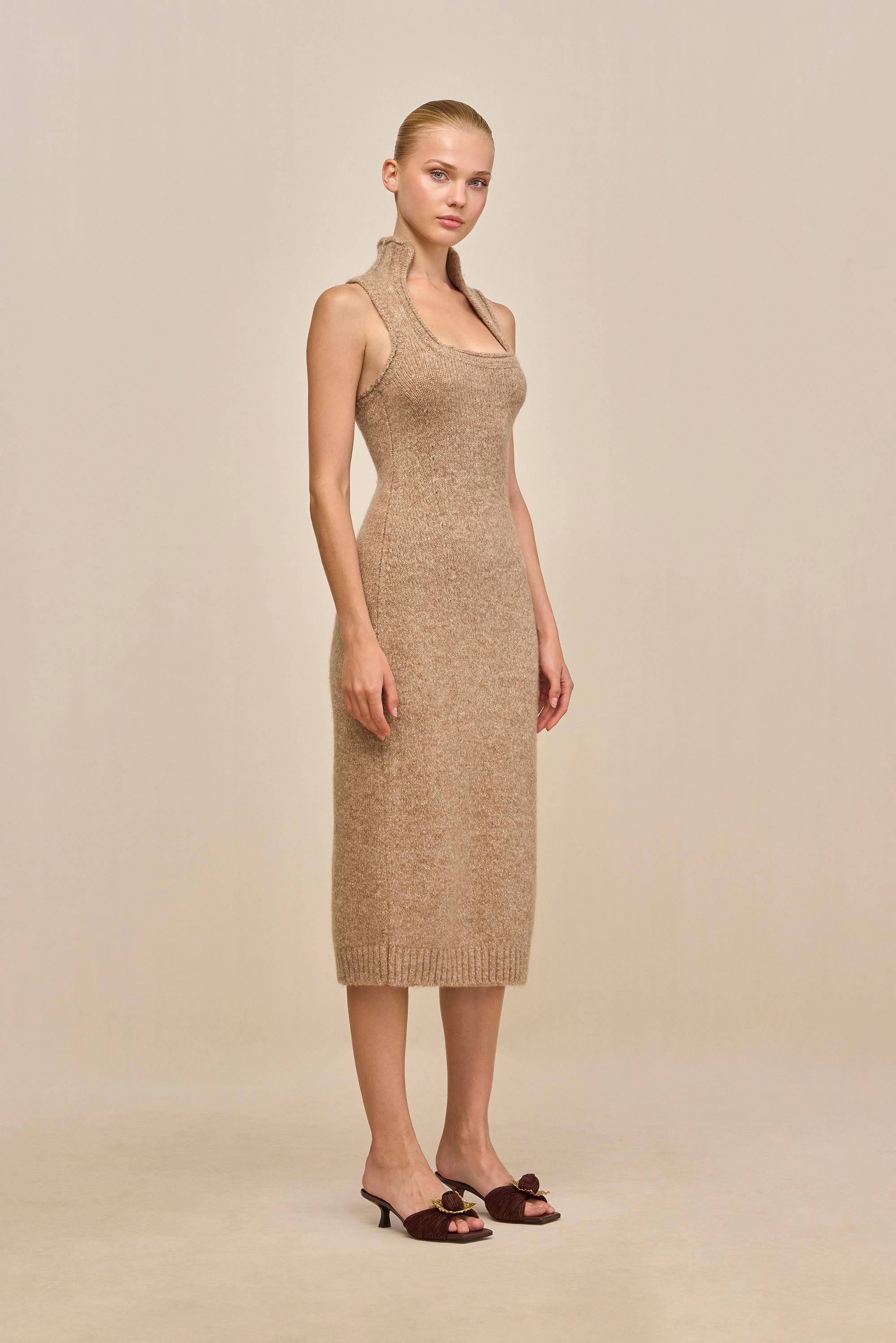 CASEY KNIT DRESS - BEACH MELANGE