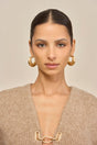 MONA EARRING - BRUSHED BRASS