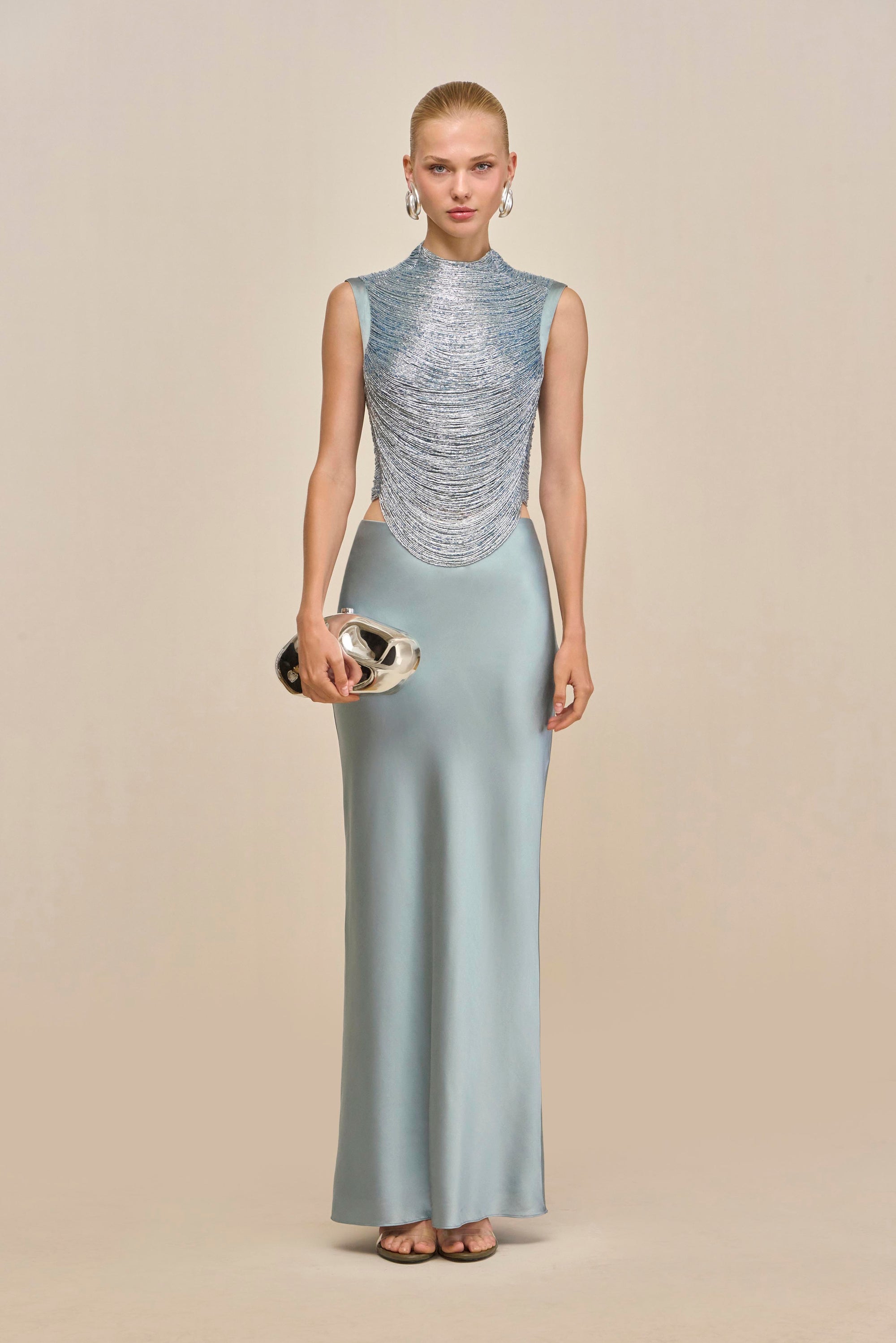 TARAJI TOP - CELADON
