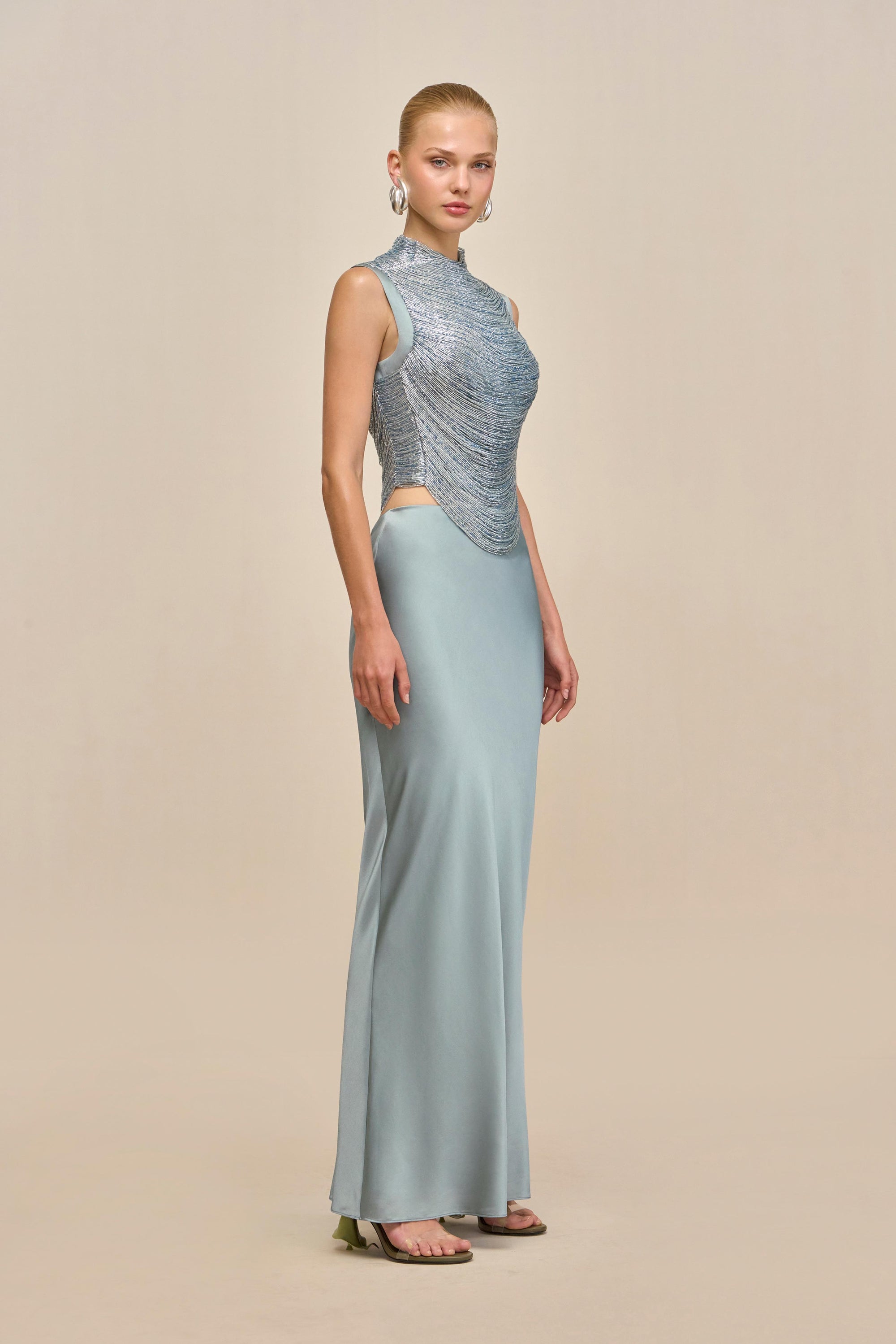 TARAJI TOP - CELADON