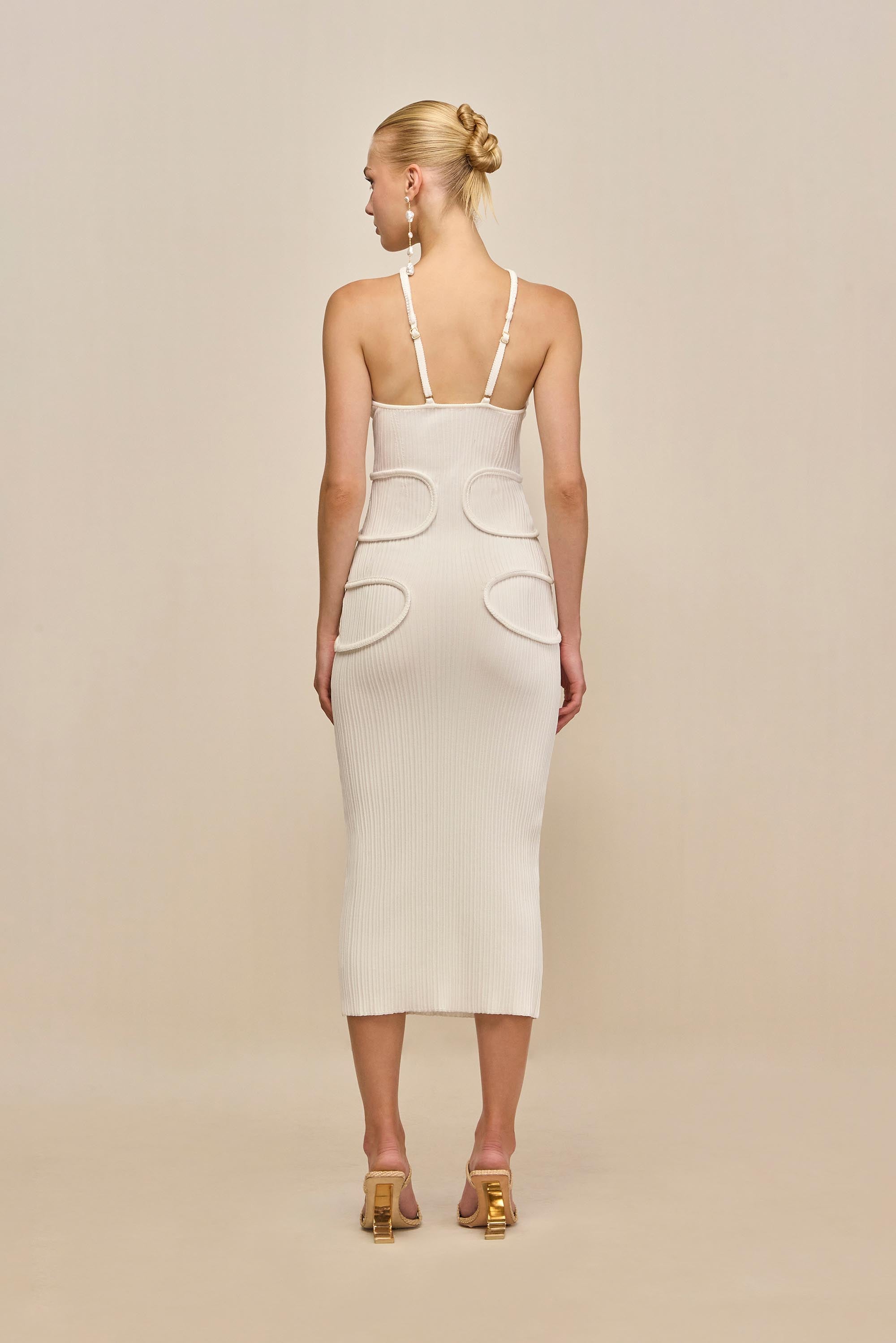 AVERY KNIT DRESS - OFF WHITE CULT GAIA AVERY KNIT DRESS - OFF WHITE CULT GAIA