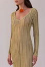 ESPEN KNIT DRESS - GOLD