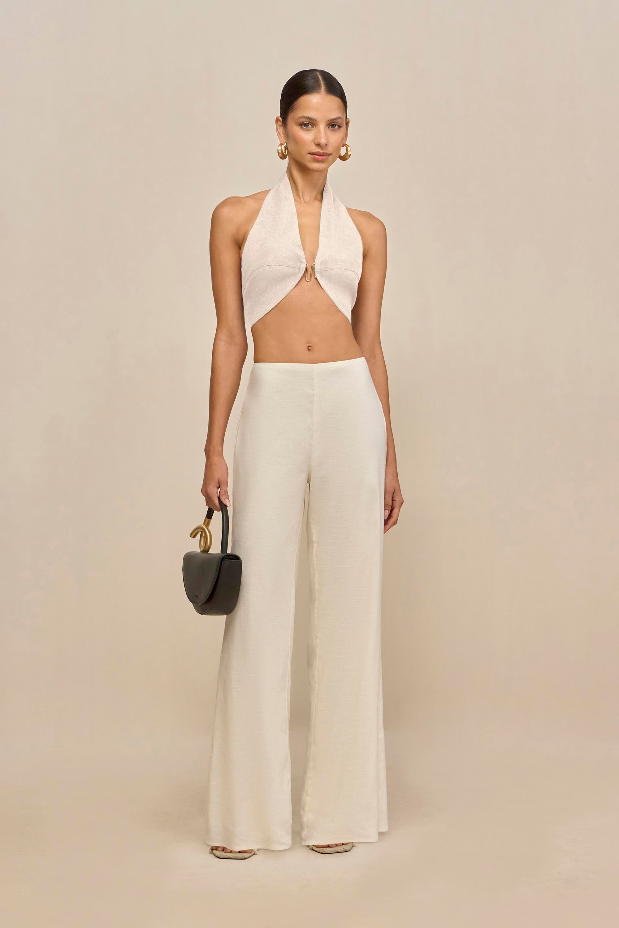 KORA PANT - OFF WHITE LINEN