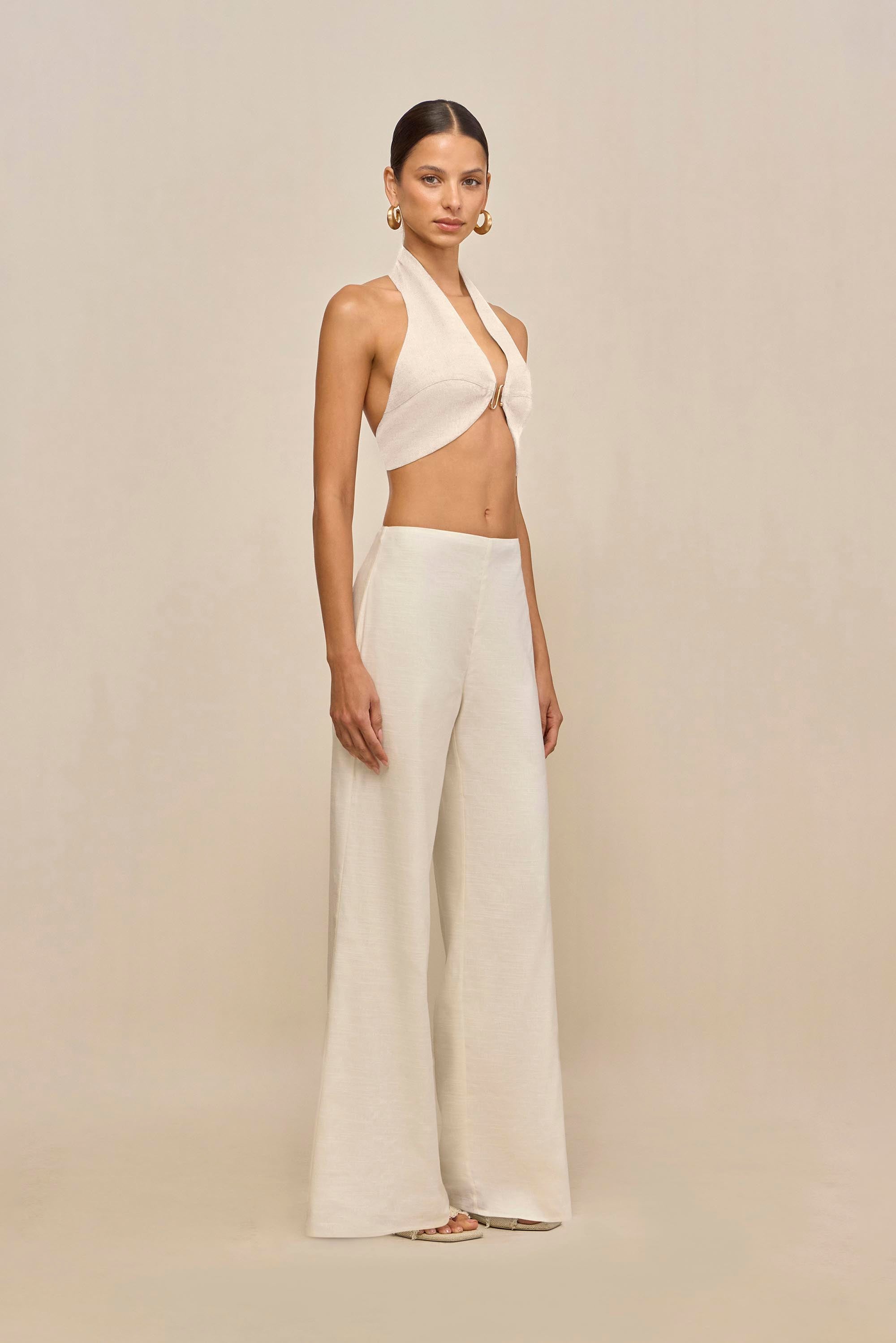 KORA PANT - OFF WHITE LINEN