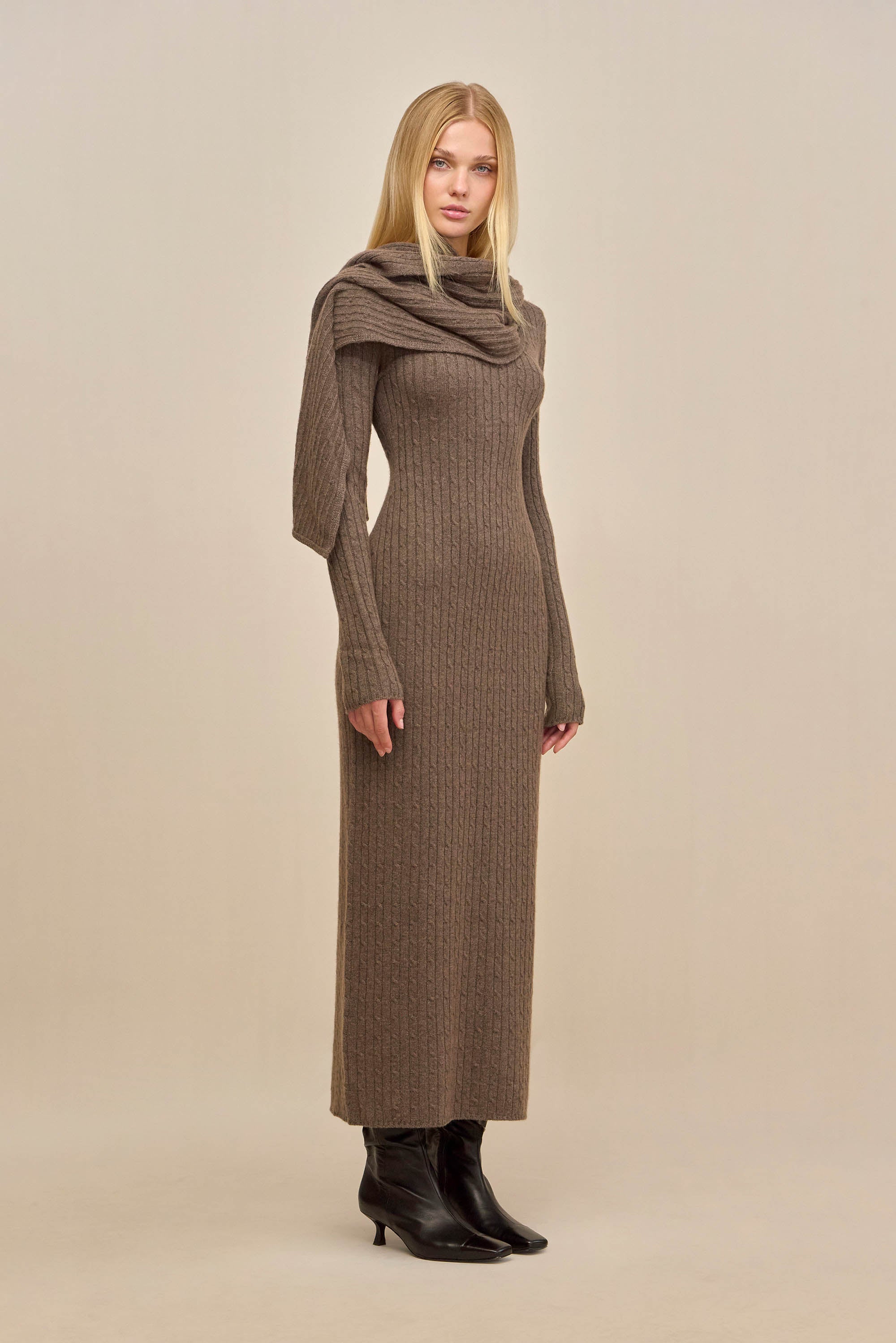 NATACHA DRESS - OTTER