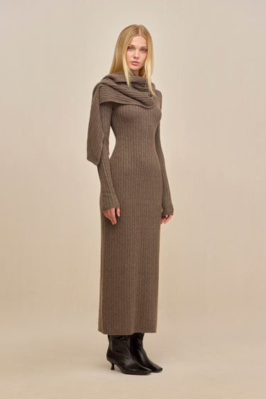 NATACHA DRESS - OTTER | NATACHA DRESS - OTTER | Secondary image