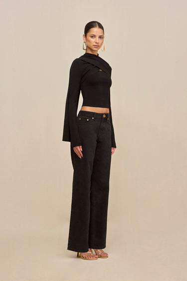 ONIA KNIT CARDIGAN - BLACK | ONIA KNIT CARDIGAN - BLACK | Secondary image