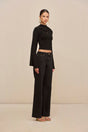 CRAWFORD KNIT TOP - BLACK