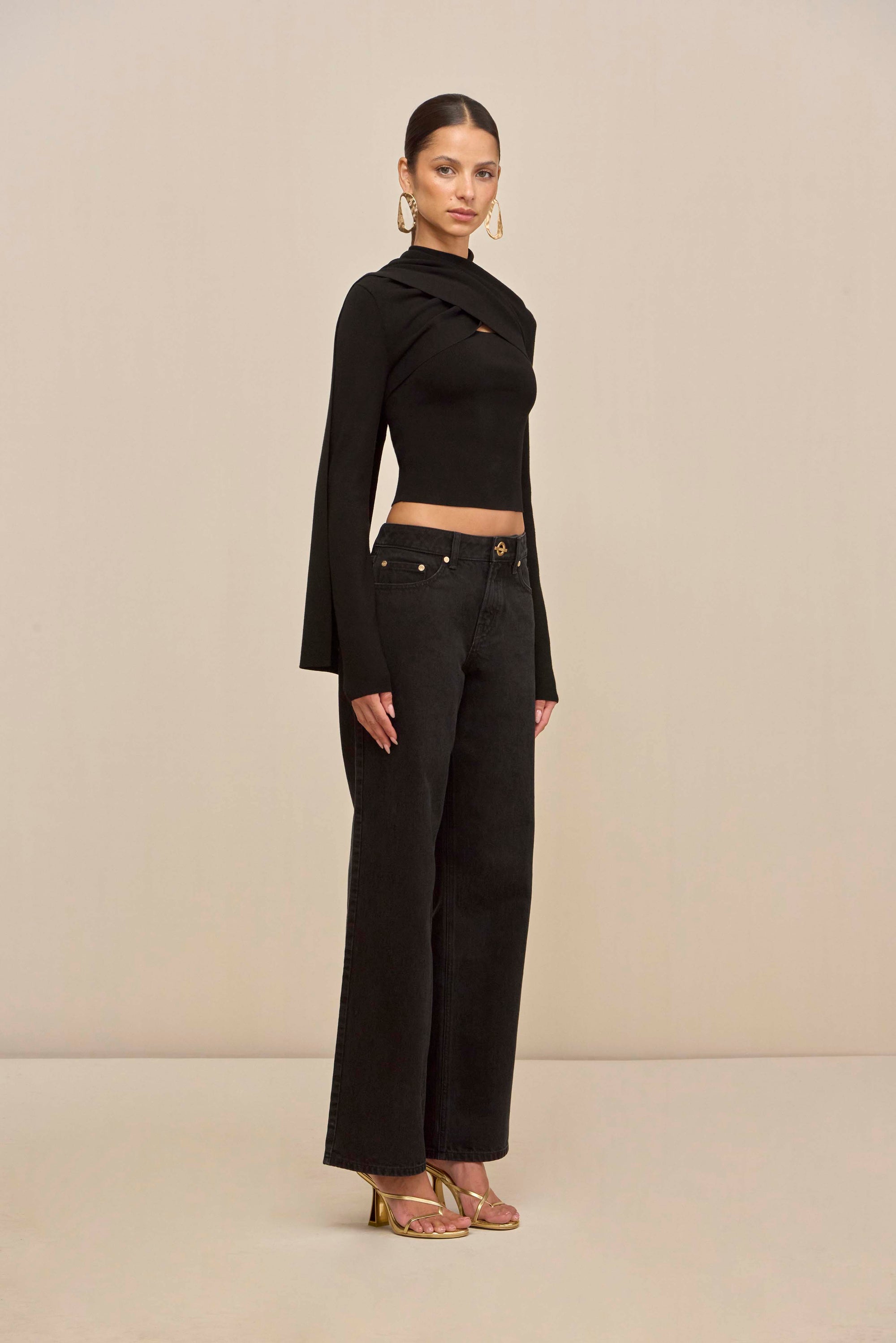 ONIA KNIT CARDIGAN - BLACK
