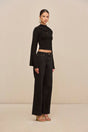 ONIA KNIT CARDIGAN - BLACK