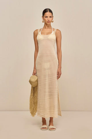 MAI KNIT COVERUP DRESS - BEACH