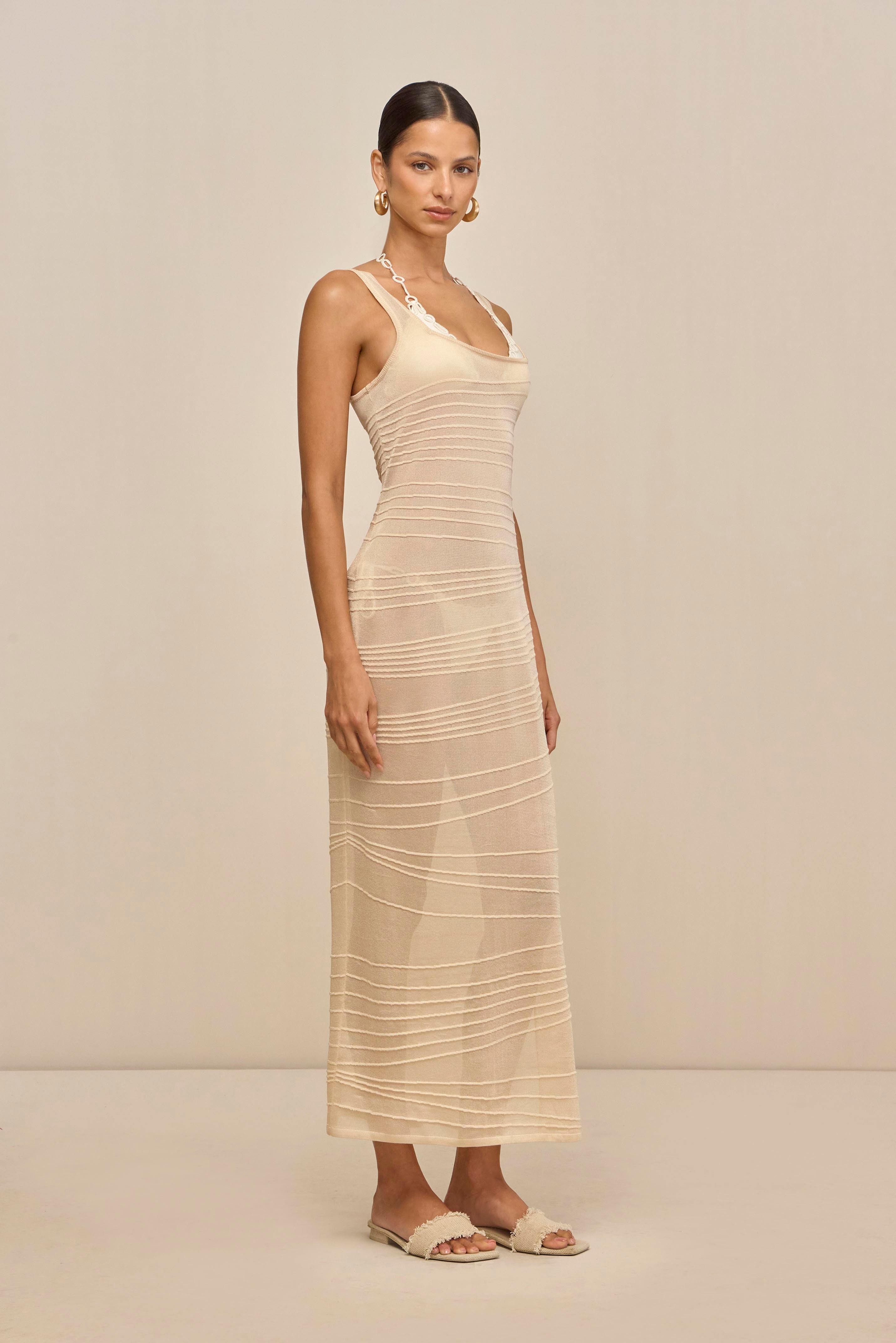 MAI KNIT COVERUP DRESS - BEACH