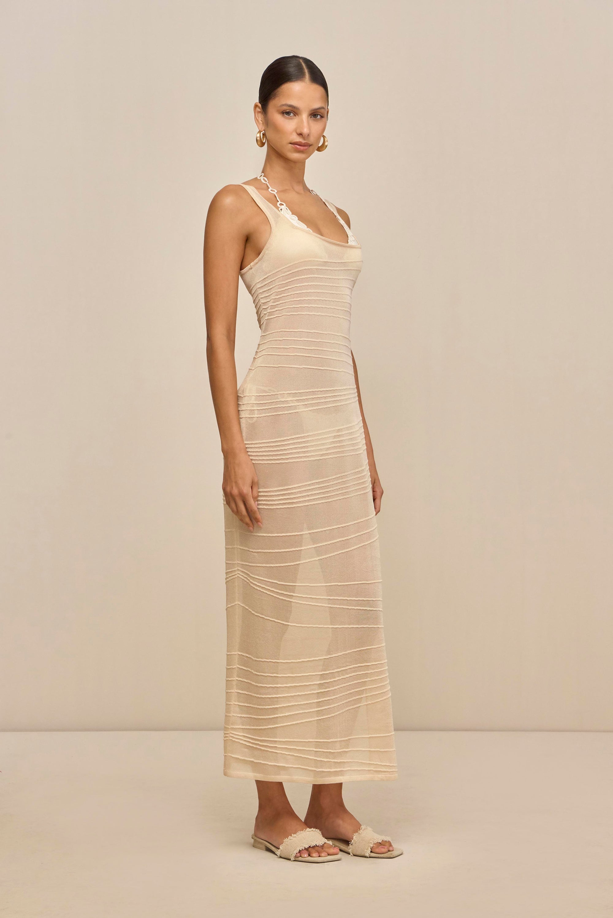 MAI KNIT COVERUP DRESS - BEACH