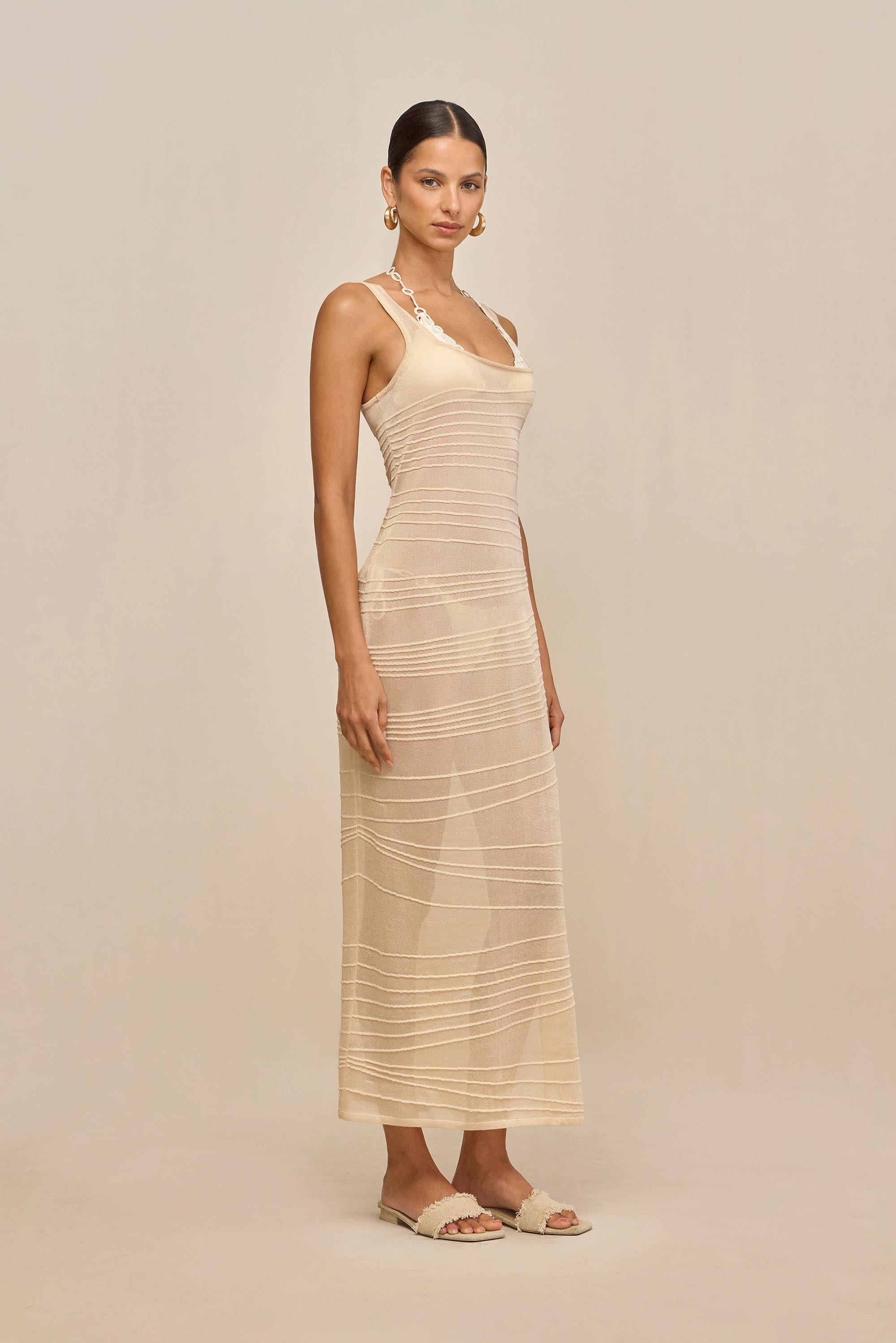 MAI KNIT COVERUP DRESS - BEACH