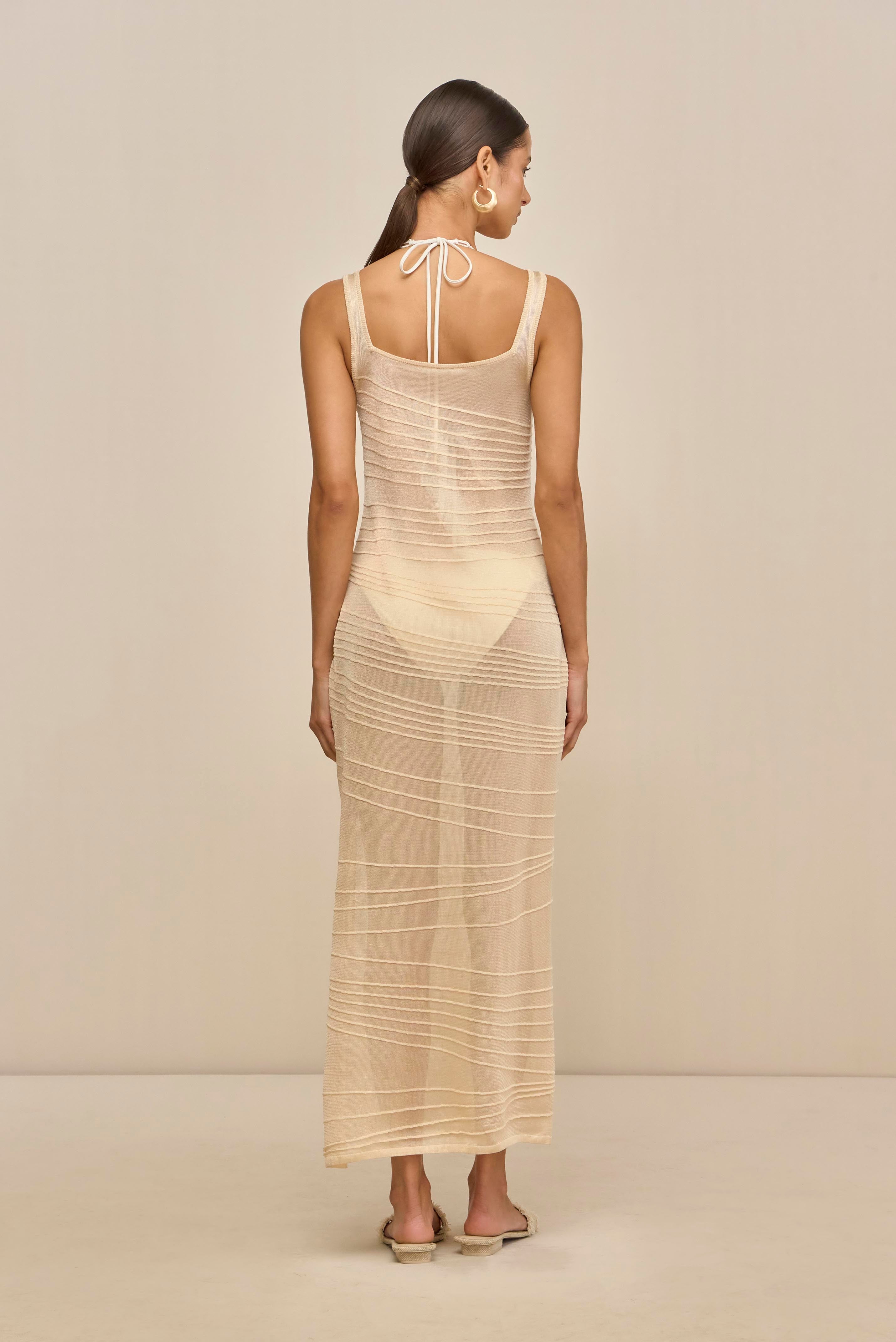 MAI KNIT COVERUP DRESS - BEACH