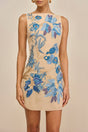 PAOLINA DRESS - DEEP LAKE MULTI