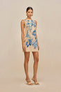 PAOLINA DRESS - DEEP LAKE MULTI