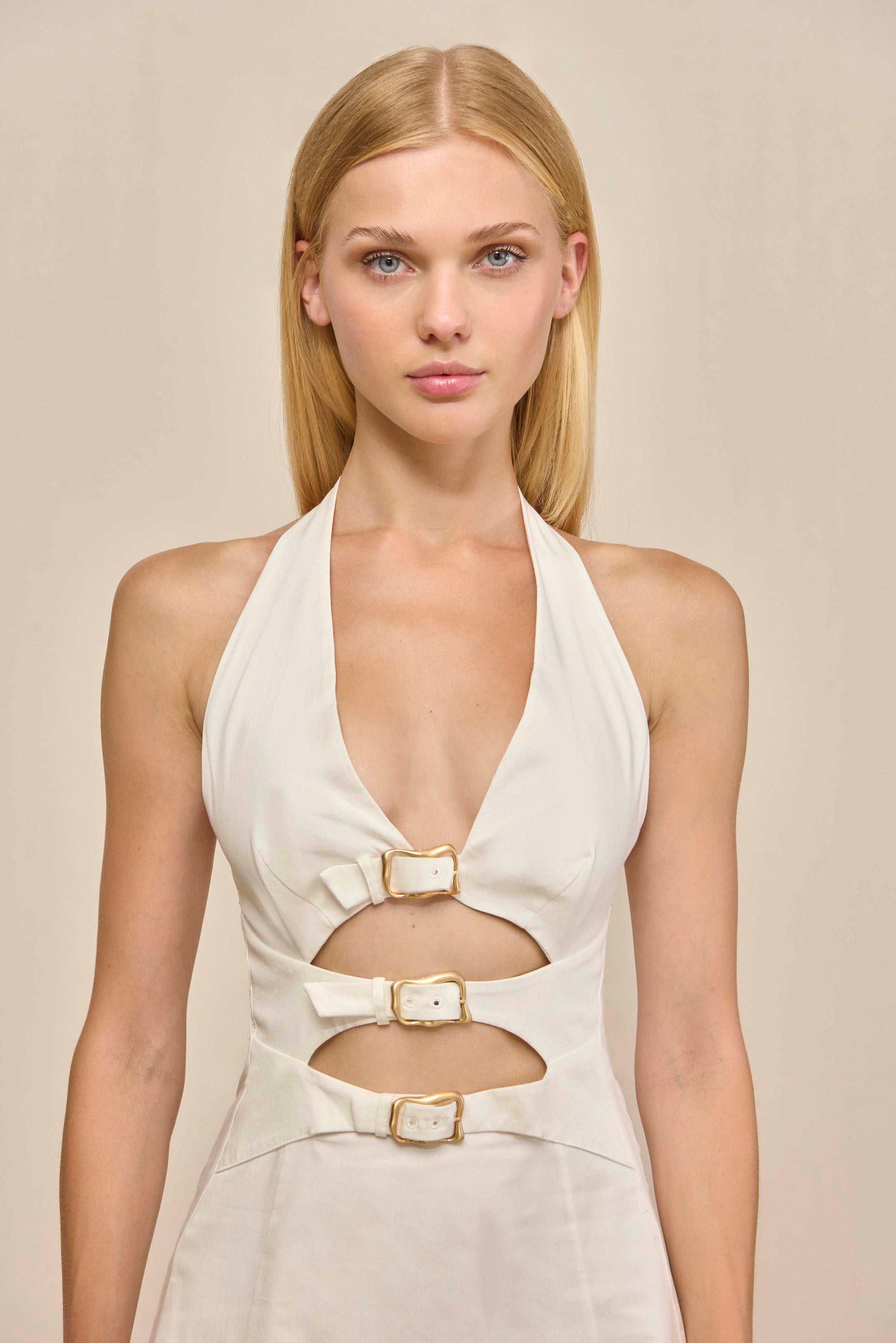 BRAXTON DRESS - OFF WHITE