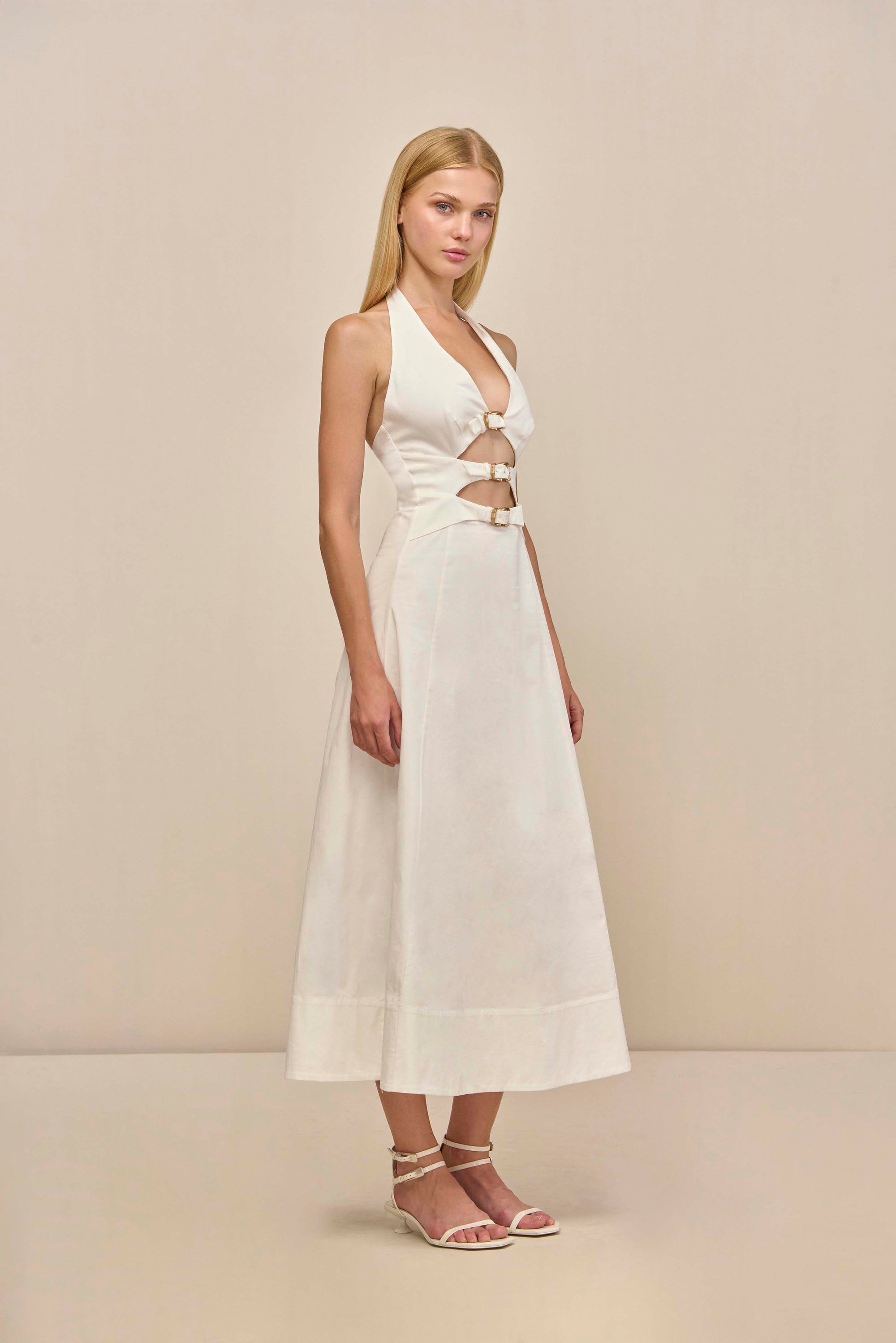 BRAXTON DRESS - OFF WHITE