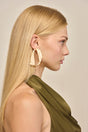 RUE EARRING - BRUSHED BRASS