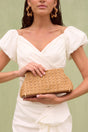 LILLIA MINI CLUTCH - TOASTED NATURAL