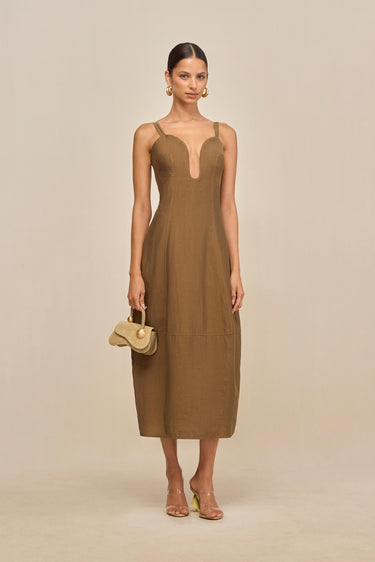 CHIARA DRESS - AFFOGATO | CHIARA DRESS - AFFOGATO
