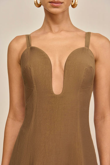 CHIARA DRESS - AFFOGATO | CHIARA DRESS - AFFOGATO | Secondary image