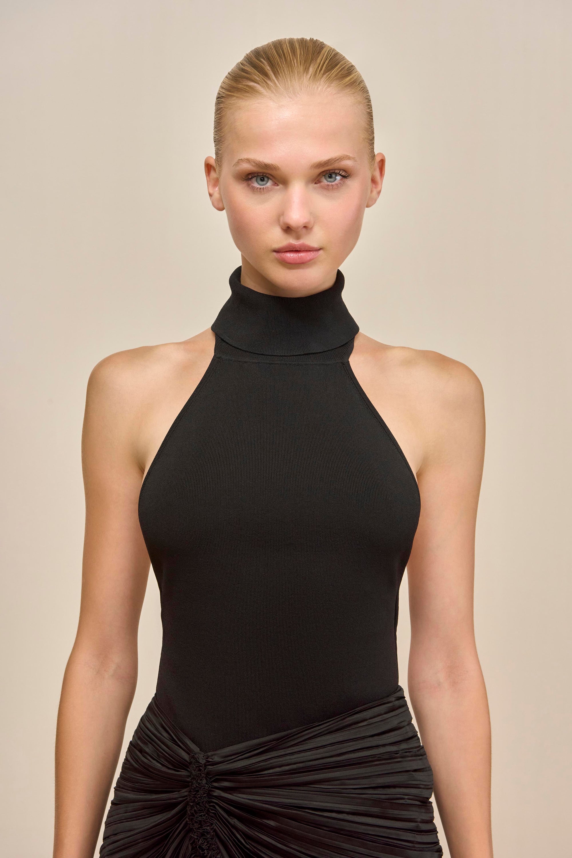 WAKE KNIT TOP - BLACK
