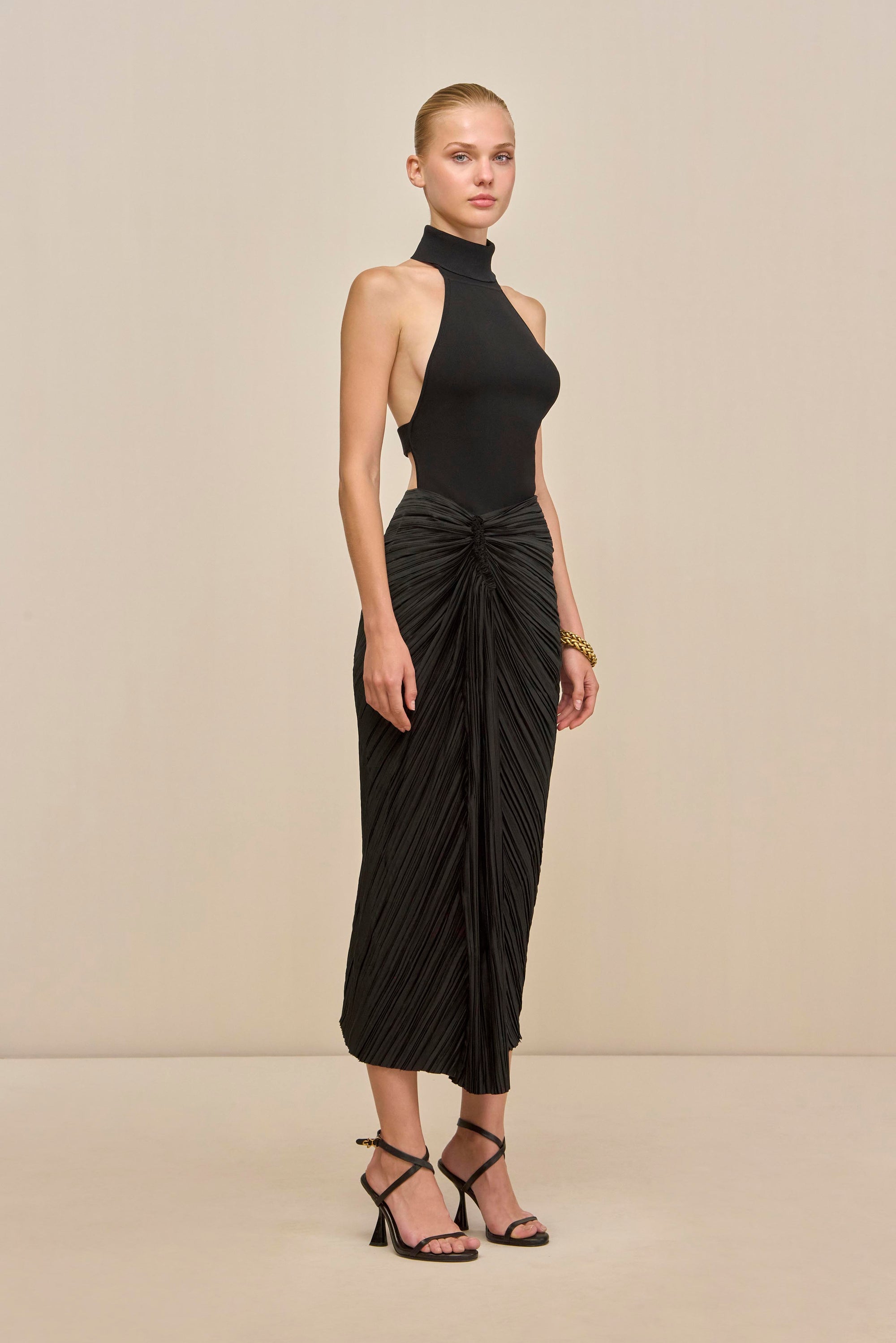 WAKE KNIT TOP - BLACK