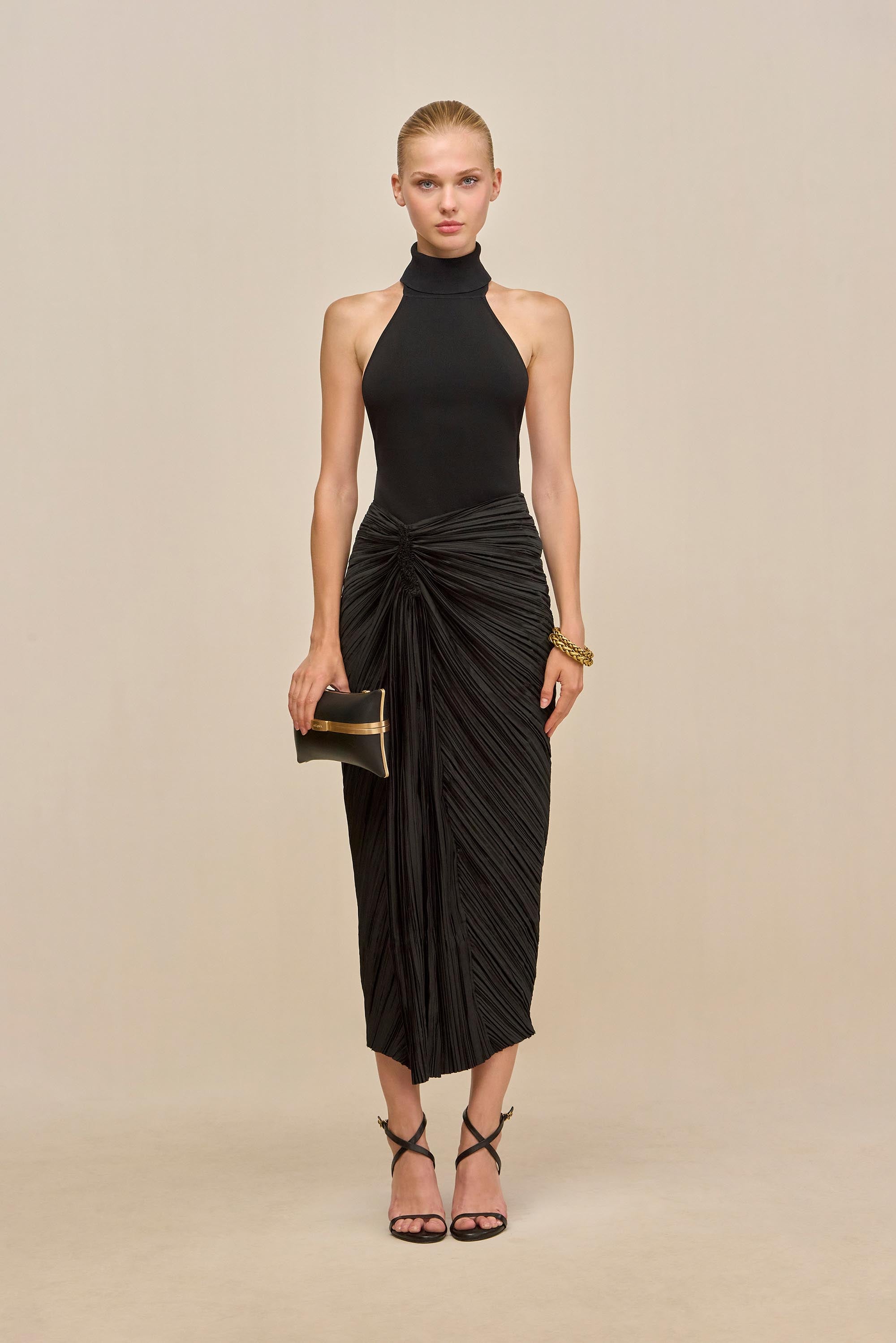 WAKE KNIT TOP - BLACK