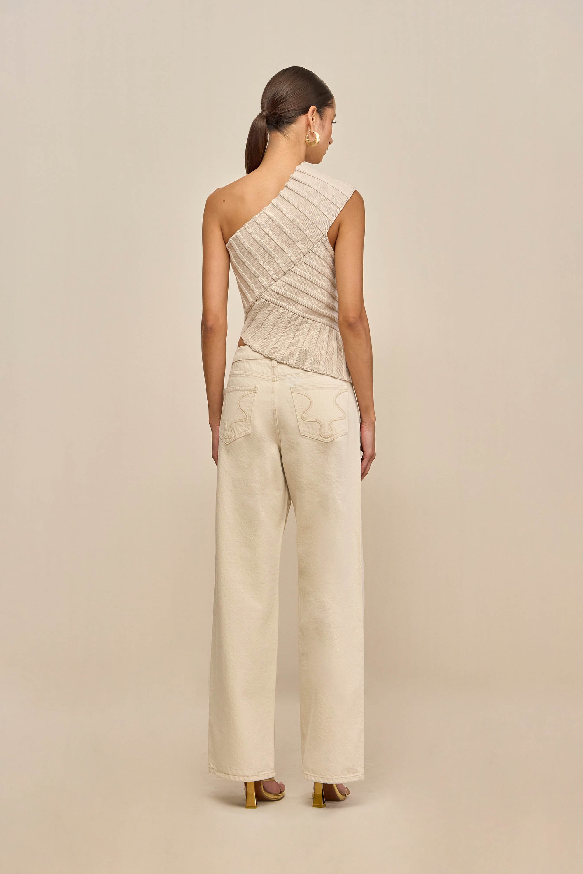 DEL KNIT TOP - MUSHROOM