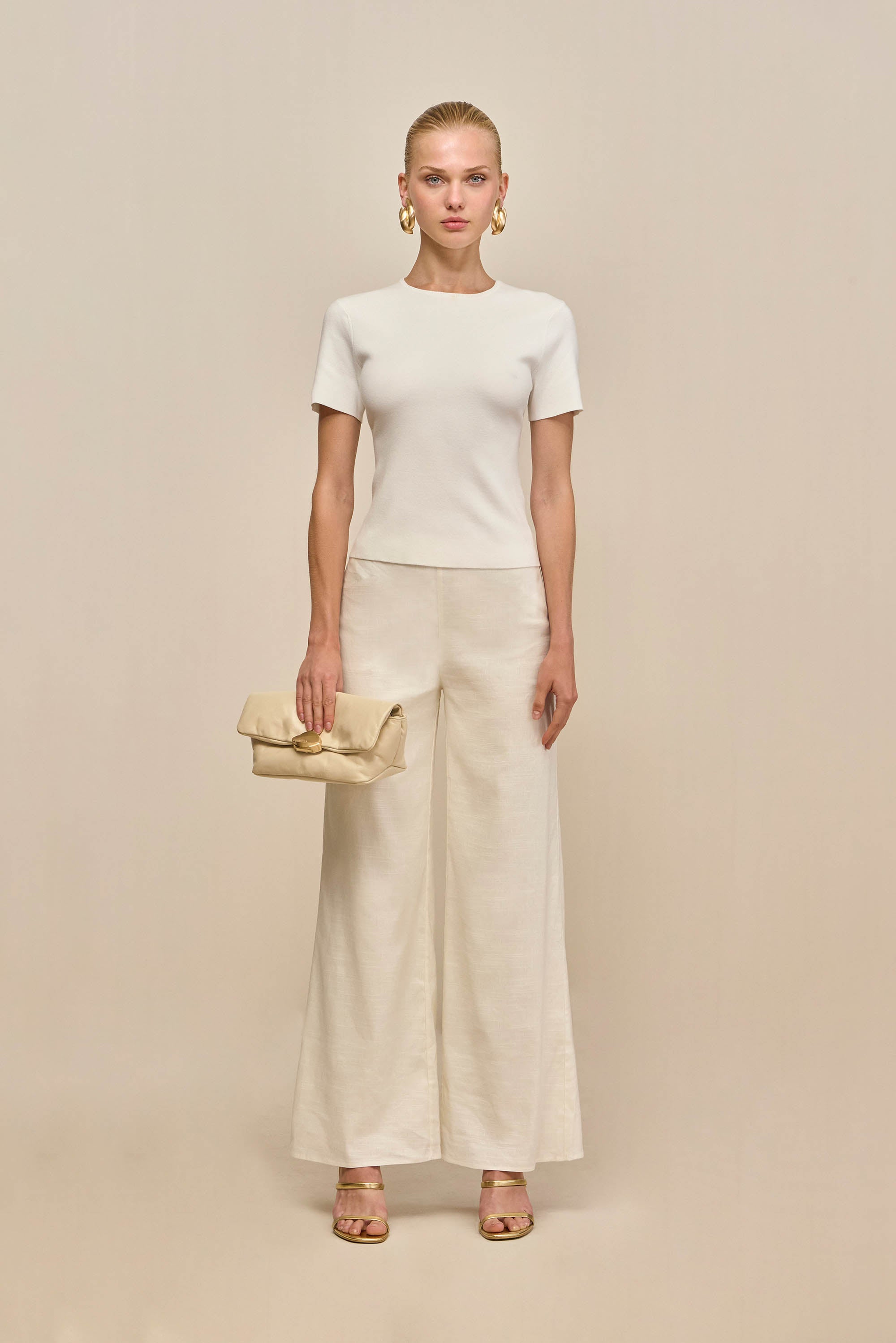 MILIOS KNIT TOP - OFF WHITE