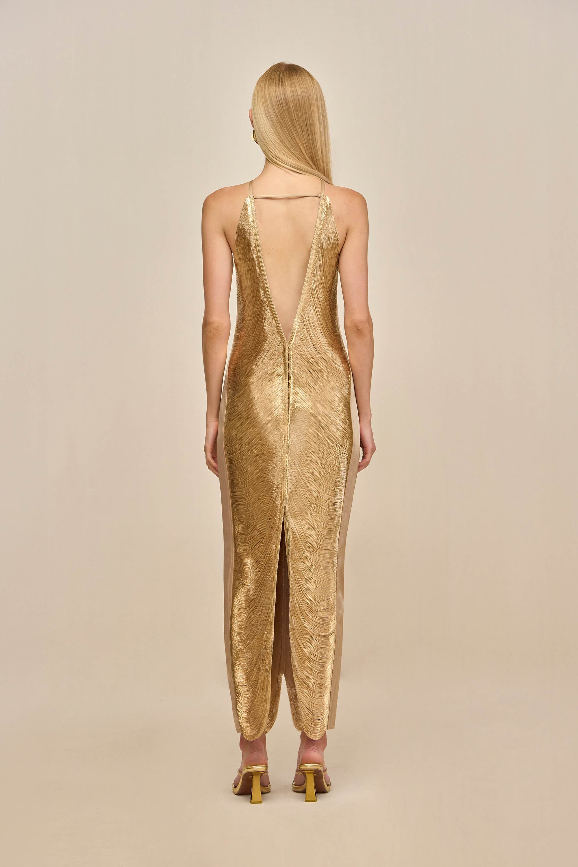 Cult Gaia - Renata Gown - Light Gold Cult Gaia - Renata Gown - Light Gold