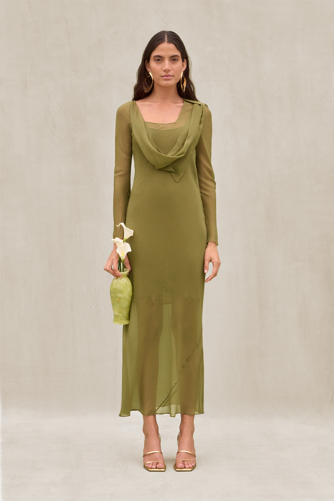 ELINE DRESS - CEDAR