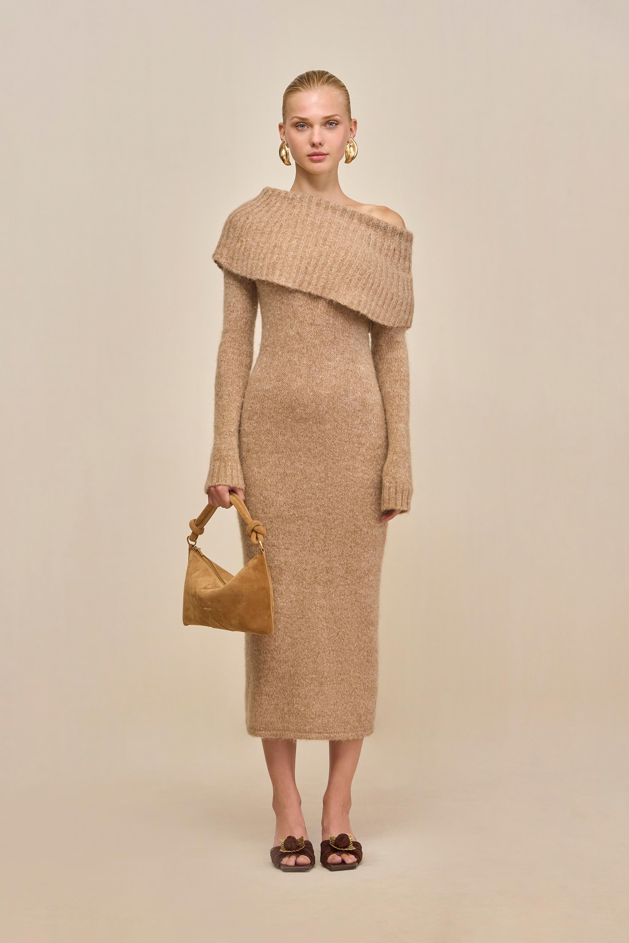 GRAYSON KNIT DRESS - BEACH MELANGE