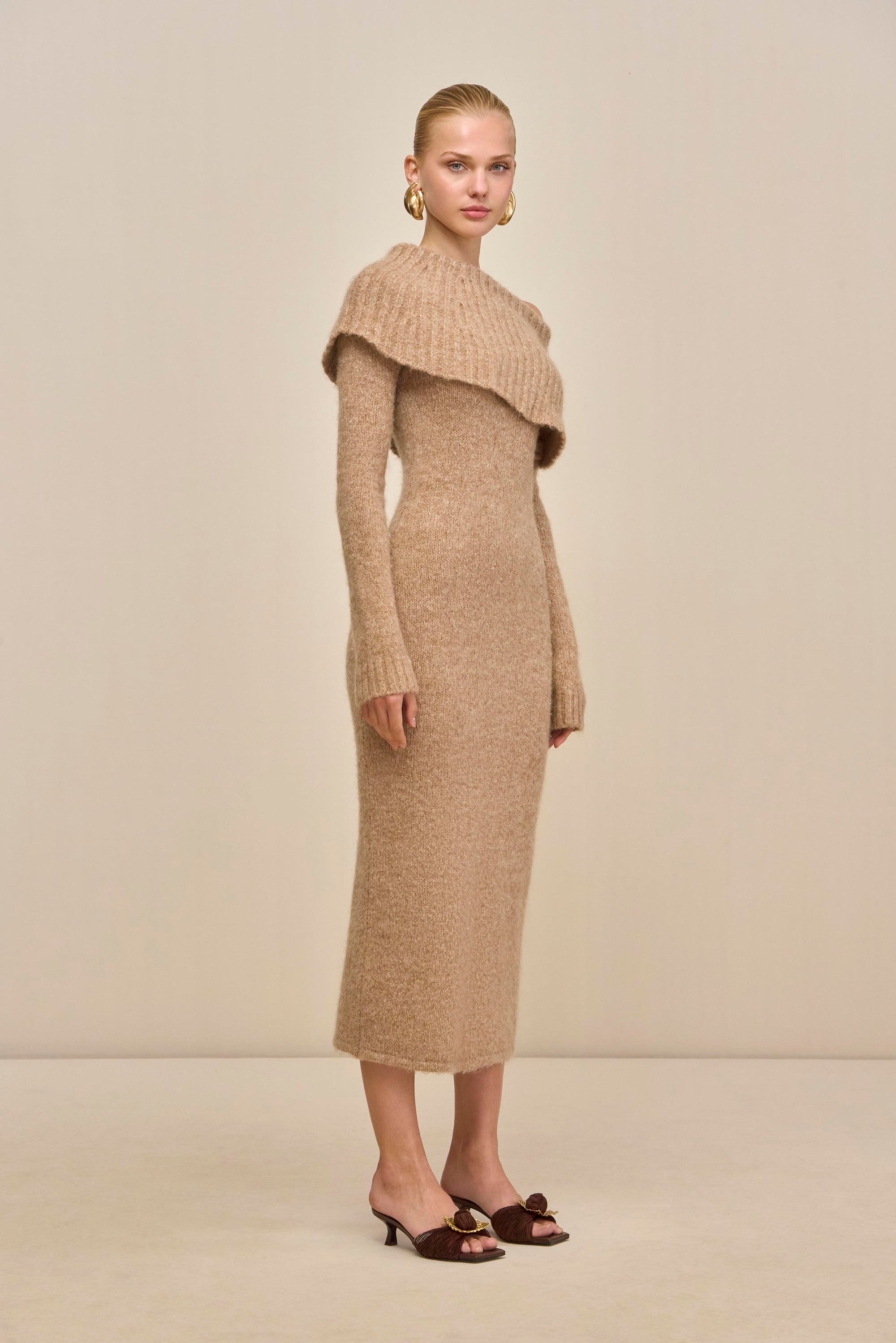 GRAYSON KNIT DRESS - BEACH MELANGE