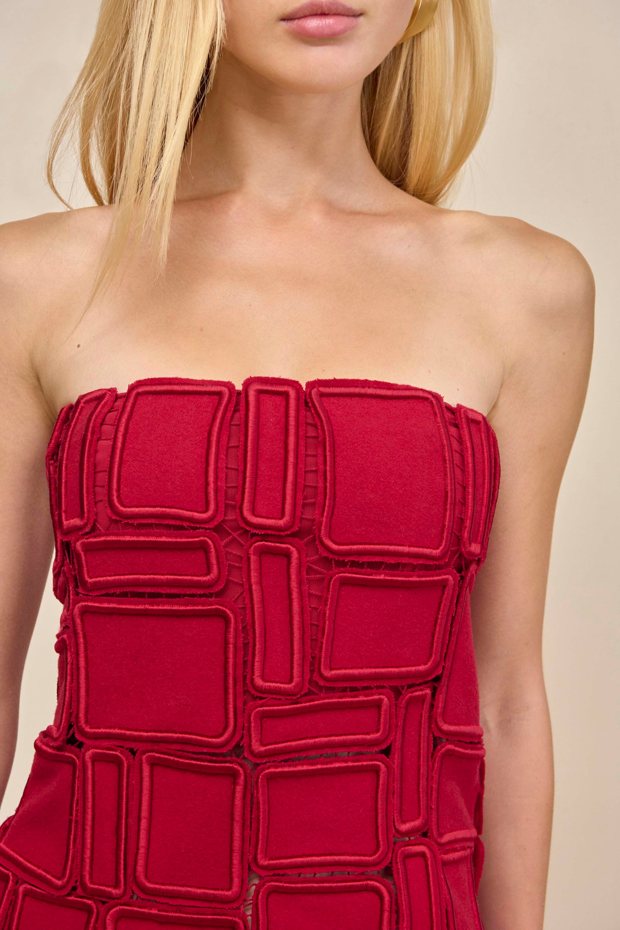 NURIT DRESS - MERLOT
