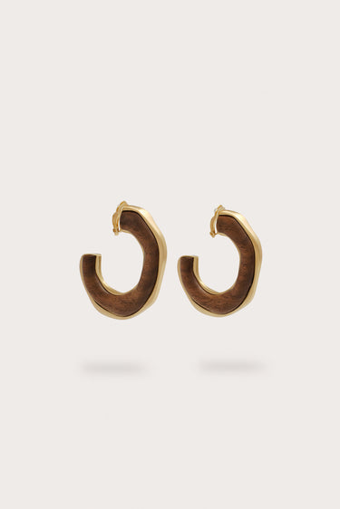 MADEIRA EARRING - WALNUT | MADEIRA EARRING - WALNUT | Secondary image
