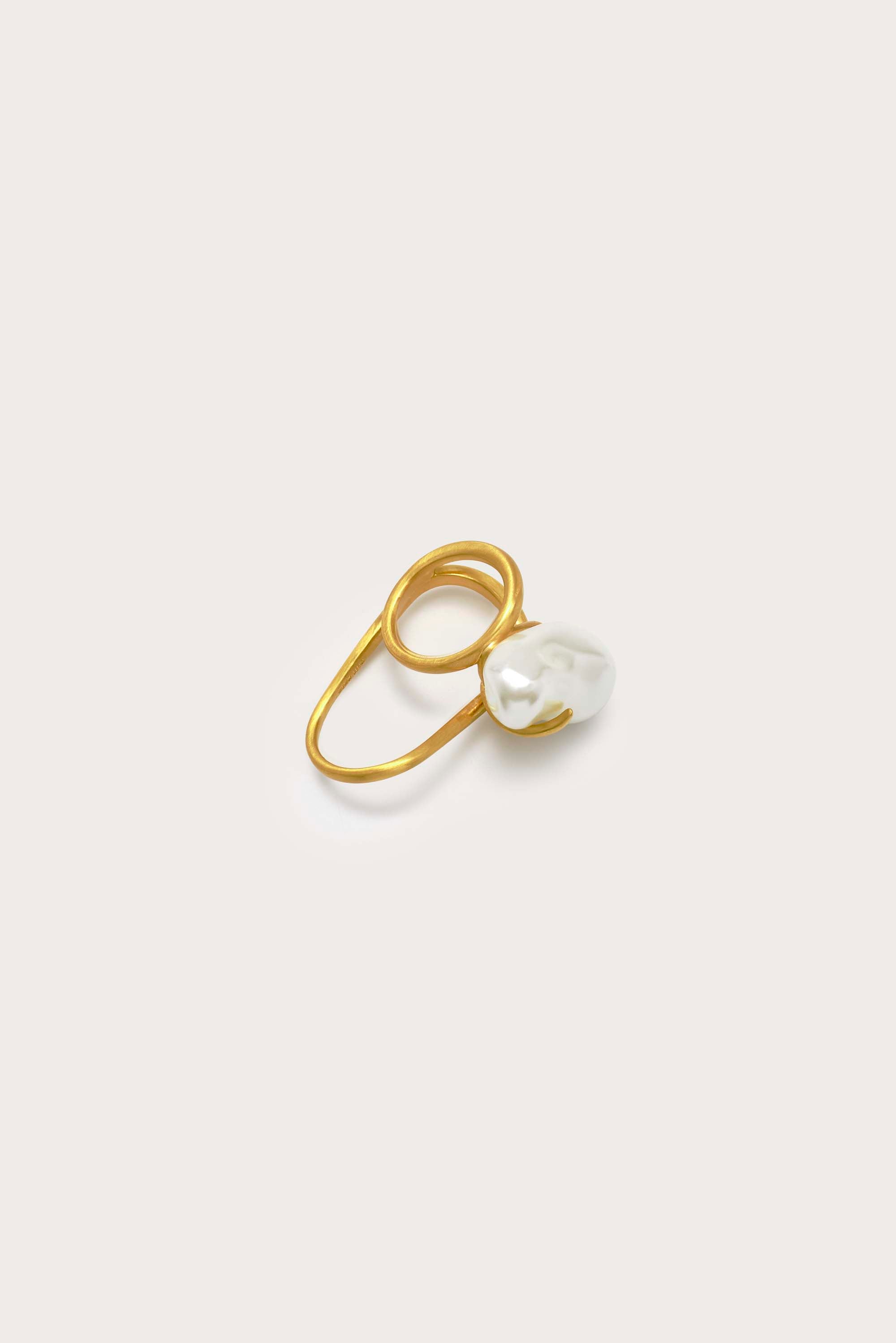 MARAIS RING - BRUSHED BRASS